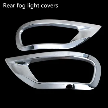 

Car Exterior Rear Fog Light Lamp Frame Decoration Cover Trim Fit For Jeep Grand Cherokee 2014 2PCS Chrome ABS