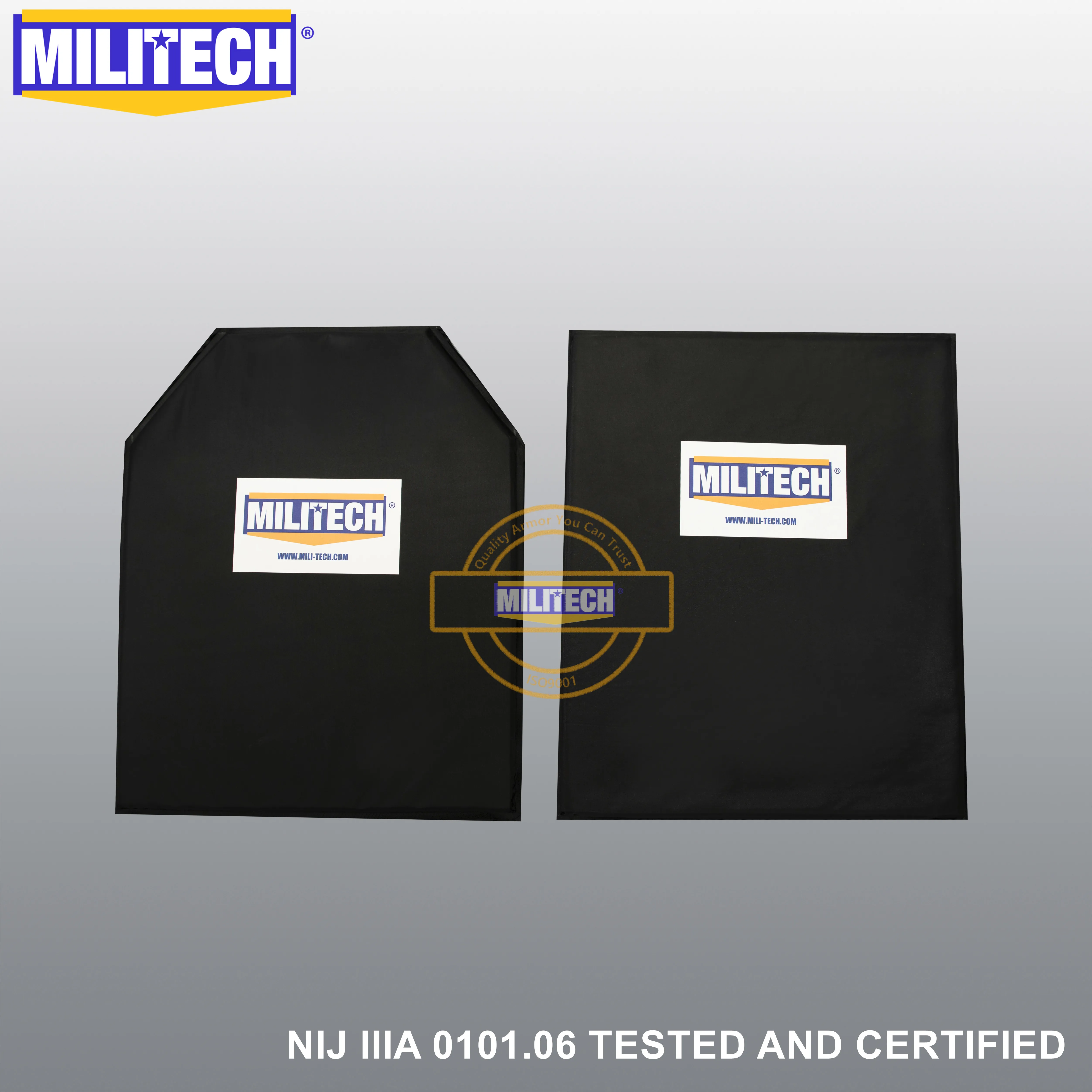 MILITECH пуленепробиваемые Арамидные мягкие Баллистические панели пластины вставки тела Броня NIJ уровень IIIA 3A 11x14 STC& SC и 6x6 пар комплект