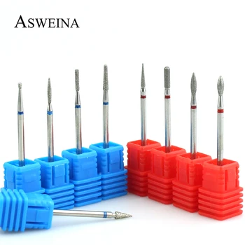 

9 Type Diamond Nail Drill Rotary Bits Milling Cutter Electric Manicure Drills Cuticle Clean Tools Polish Machine Accessories