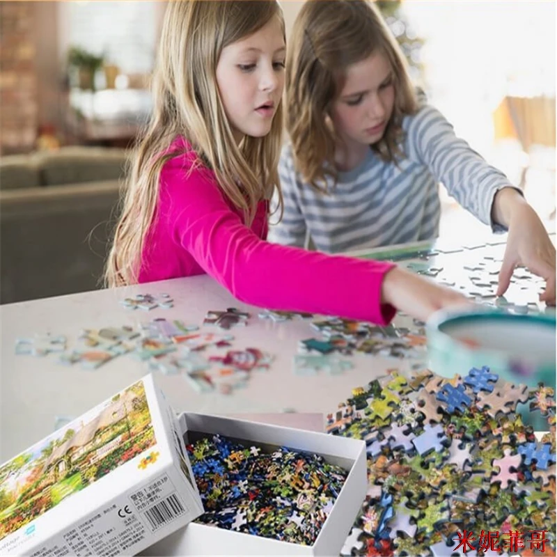 New Mini jigsaw picture puzzles 1000 pieces Landscape Puzzle educational toys for adults children kids games Toys Gifts | Игрушки и
