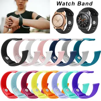 

Silicone Sport Watch Band Wristband Strap for Samsung Galaxy Watch S4 42mm&Gear S2 46mm&Gear S3 Frontier Universal WatchBand