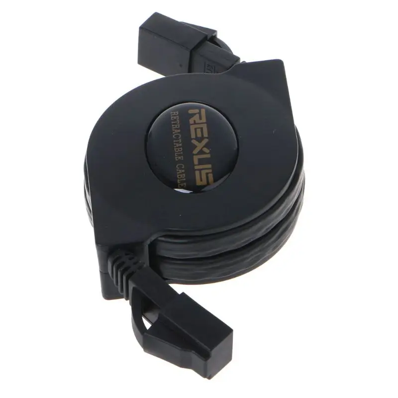 

Retractable Ethernet Network Cable Cat6 Full Copper Flat Scalable 1Gbps LAN Cord