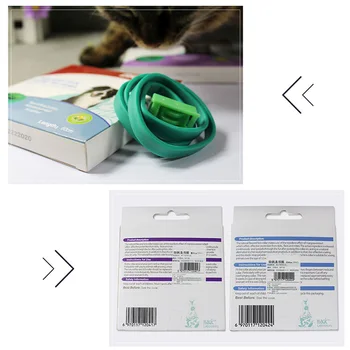 

60 Days Natural Pet Flea Collar Adjusted Cat Summer Insect Lice Collars Essential Oils Formula Long-Term Protection