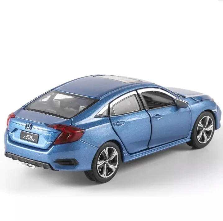 

Имитация 1: 32 Honda Civic открытая дверь из сплава детская Игрушечная модель автомобиля украшение на день рождения Рождество Новый год подарок синяя машина