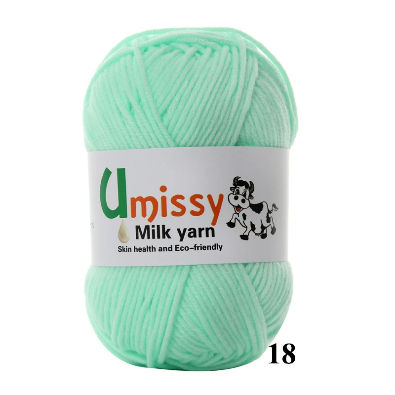 18 10pcs 10 шт. пряжа для вязания распродажа Молоко Хлопок Вязание Пряжа Мягкие Теплые Детские Пряжа для Ручного Вязания 500 г/компл - Цвет: 18 10pcs