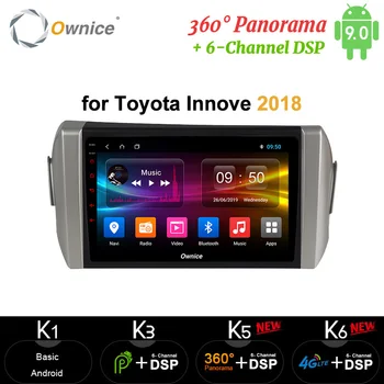 

Ownice carplay 9inch 4G+64G Android9.0 Car DVD Radio GPS Navi map 360 Panorama DSP SPDIF for Toyota Innova 2015 -2019 left hand
