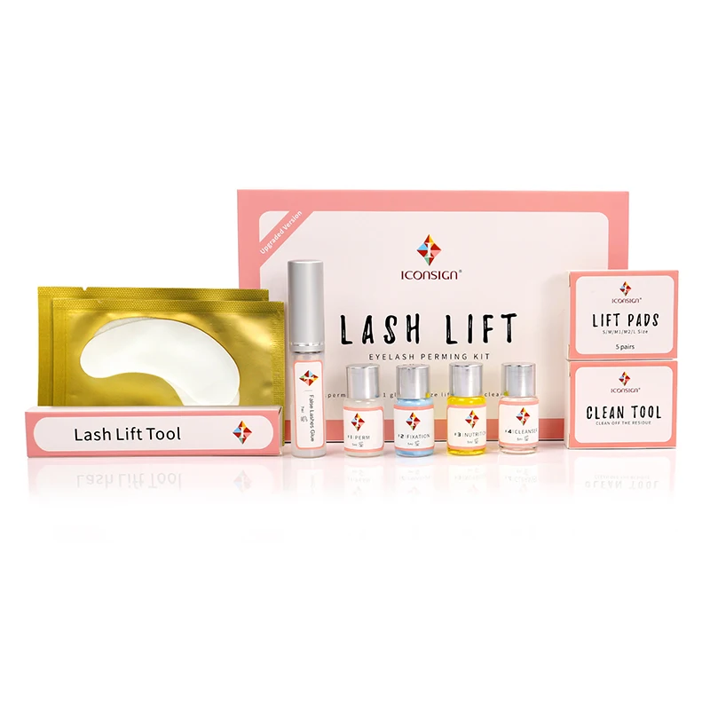 Новое поступление обновленная версия Iconsign lash lift kit подтяжка для ресниц Набор полный Профессиональный подтяжка ресниц Макияж для роста ресниц