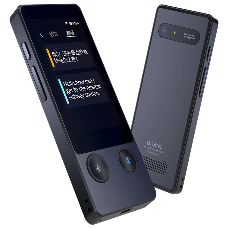  W06 AI Voice Photo Translator 3.1 Inch Contact Screen 4G WIFI 1GB Rom 8GB Ram Memory 126 Languages 