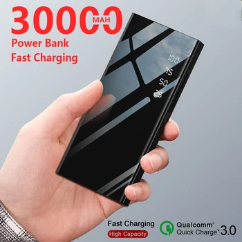 チーワイヤレス充電器30000麻雀力銀行iphone 11 xs最大サムスンパワー · バンクデュアルusb充電ワイヤレス外部バッテリー銀行
