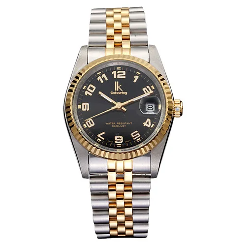 

Ik-Apache Men Business Steel Belt Simple with Calendar Fully Automatic Analog Watch Business Men's Machinery Watch