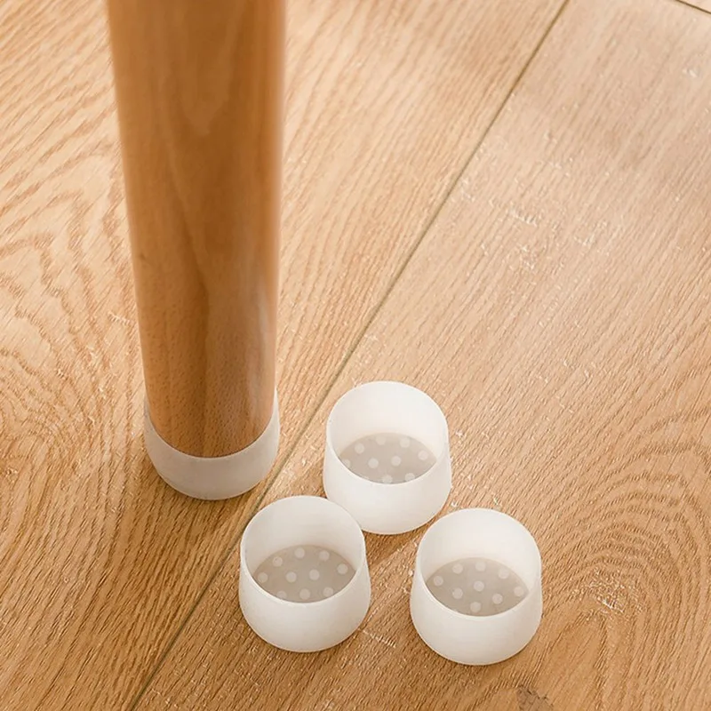 

4pcs/set Chair Leg Caps Rubber Feet Protector Pads Furniture Table Covers Hole Plugs Dust Cover Pads Wood Floor Protectors