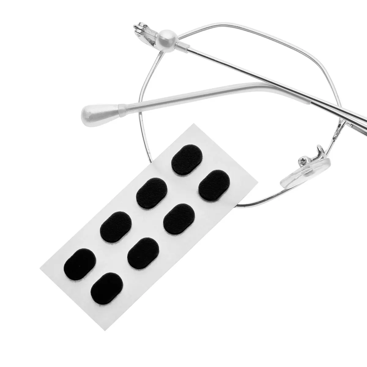 

12 Pairs Self-Adhesive Glasses Nosepads Soft EVA Foam Nose Pads Anti Slip Sunglasses Nose Grips Mats DIY Eyeglasses Accessories