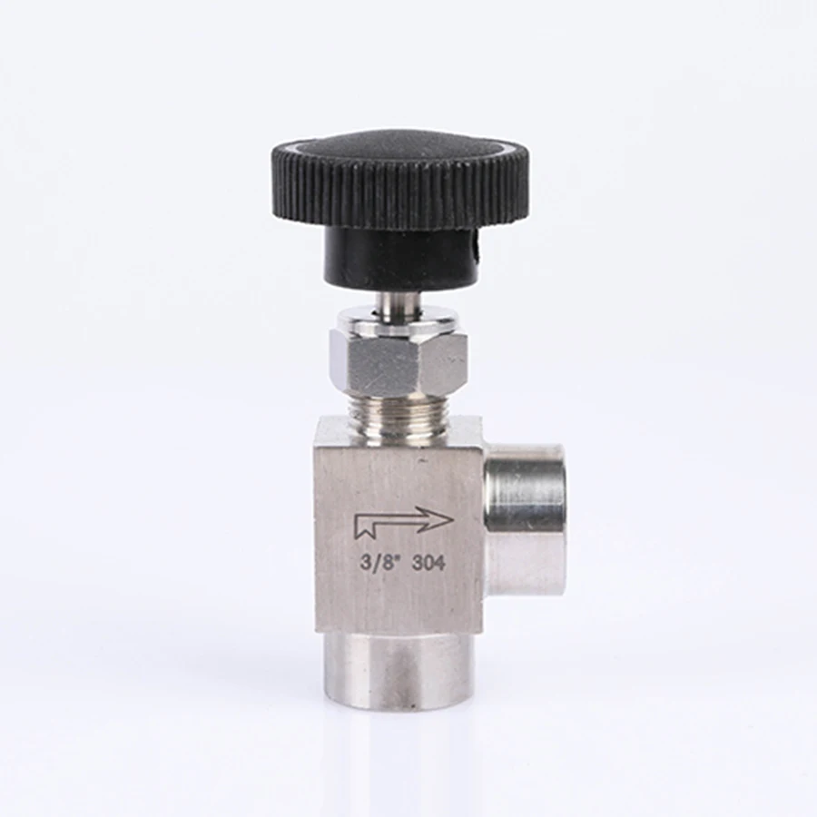 1 шт. 1/8 &quot1/4" 3/8 &quot1/2" BSPT Женский Мужской Угловой игольчатый клапан крана