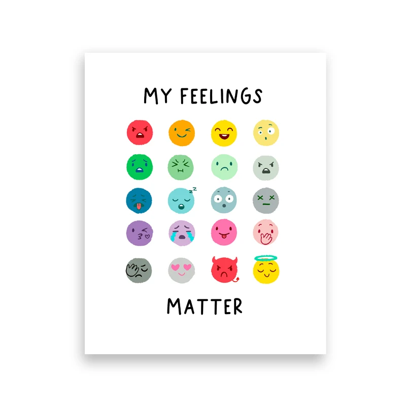 Emotiesposter voor klas, gevoelensgrafiek voor kinderen, kalmerende hoek afdrukbaar, Montessori SEL kunst aan de muur, counseling educatief decor - Nederland