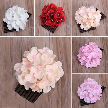 

50pcs 9cm Pompom Pink White Artificial Silk Flowers Head Hydrangea Home Wedding Decoration DIY Scrapbooking Fake Flower Wreaths