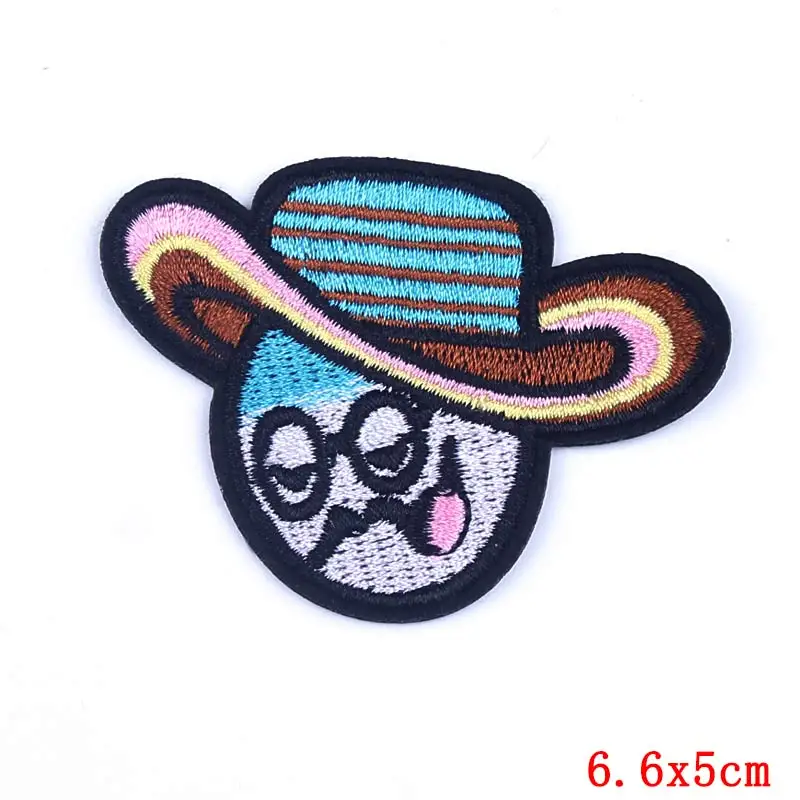 Prajna DIY Bandage Embroidered Patches For Clothing Sport Ball Patch Iron On Stickers Cute Patch Kiss Lip Badge Applique Decor F - Color: 4589