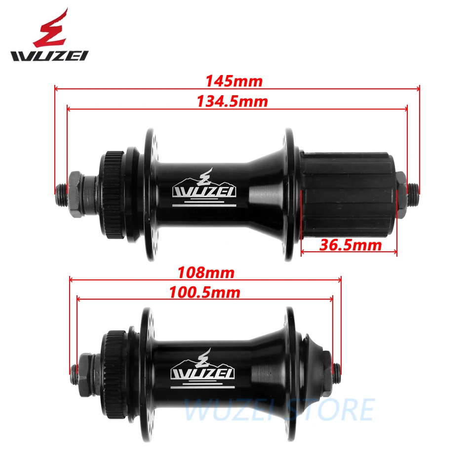 WUZEI велосипед M615 ступицы и ротор RT30 160/180 мм MTB горный велосипед Центральный замок 32H 36 отверстия 100/135 мм дисковый тормоз ступицы велосипеда