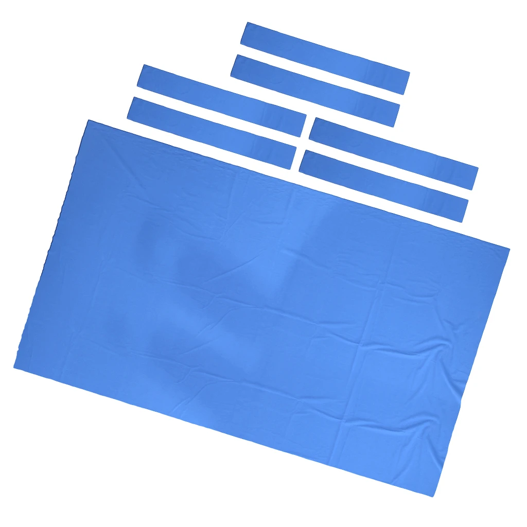 Professional 9 ft Pool Table Felt + 6 Felt Strips, Billiard Snooker Cloth Felt for 9 Foot Table, Blue, 0.9mm Thickness Professional 9 ft Pool Table Felt + 6 Felt Strips, Billiard Snooker Cloth Felt for 9 Foot Table, Blue, 0.9mm Thickness