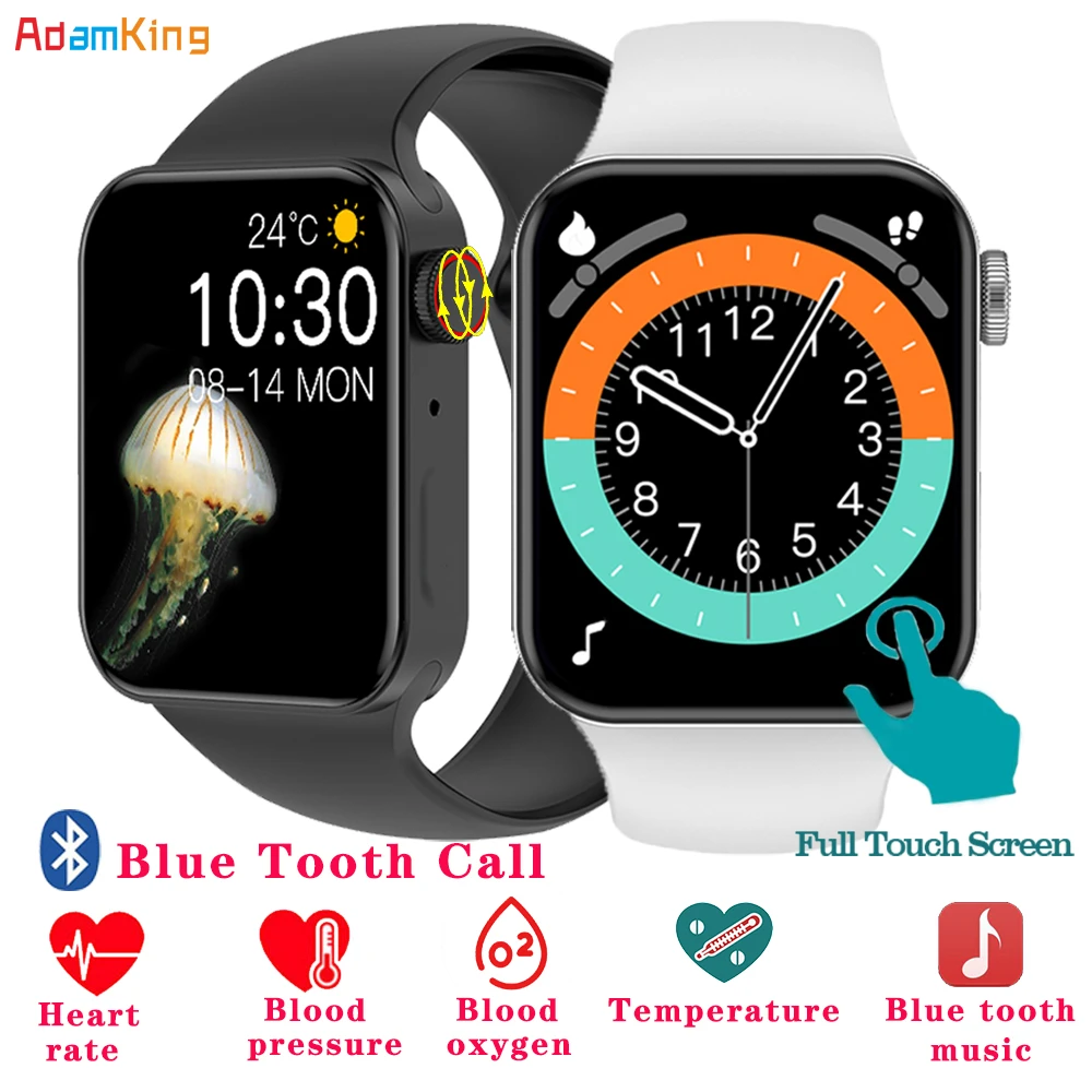 IWO T100 Plus Smart Watch Series 7 Heart Rate Monitor 2021 Smartwatch Men Women Fitness Tracker Bracelet For Android IOS Iphone