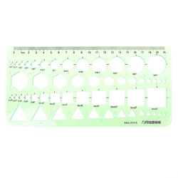 Plastic Geometric Template Ruler Stencil Measuring Tool For Electrician Formwork