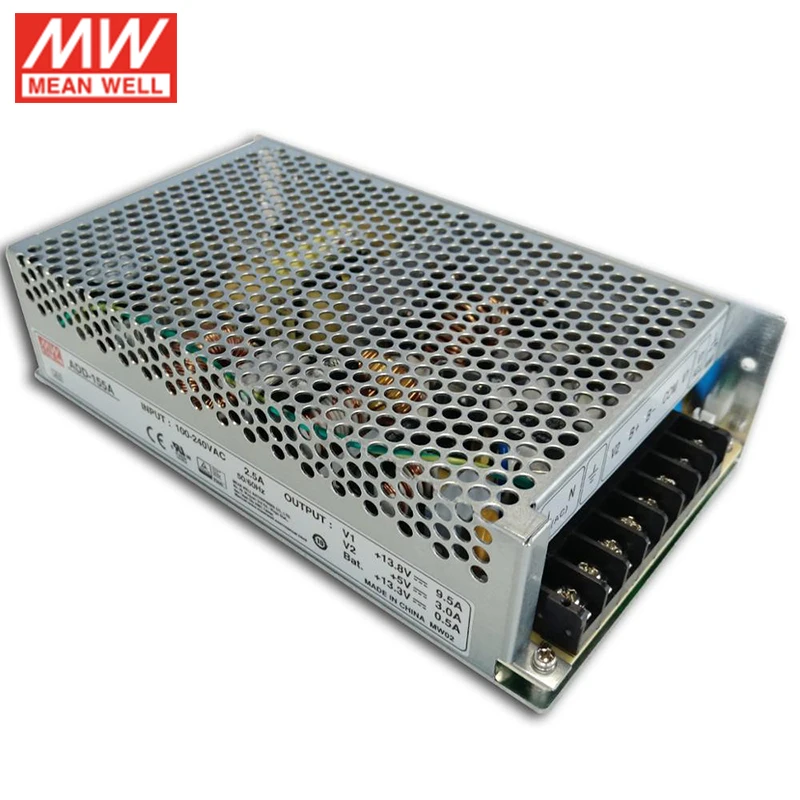 MEAN WELL ADD-155A 150 Вт импульсный источник питания 13,8 В 5 в 13,3 В DC 9.5A 3A 0.5A батарея зарядное устройство UPS функция