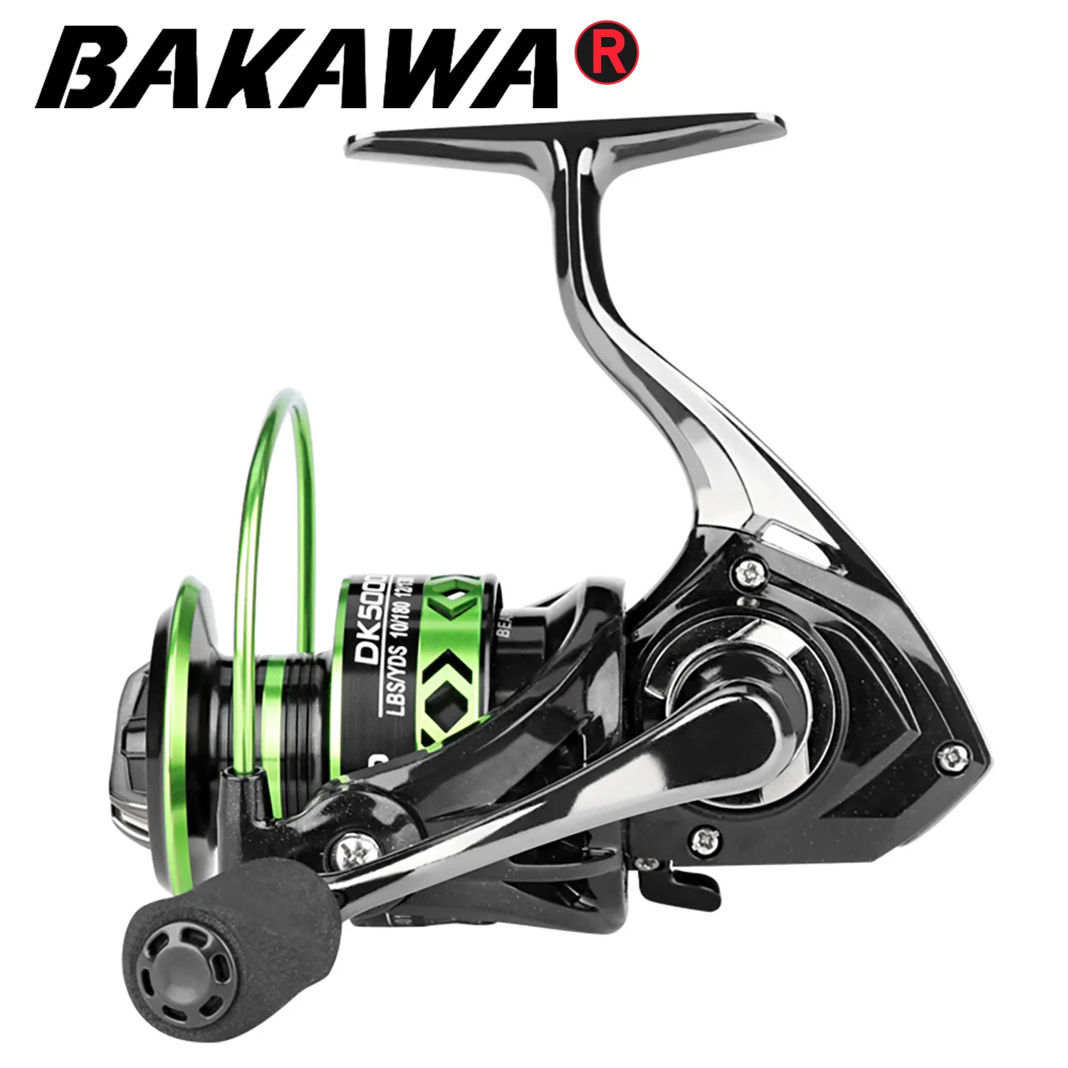 PROXPE All-Metal Black Green Fishing Reel 5.2:1 Gear Freshwater And Sea  Dual Use 13KG Power Spinning Wheel Durable Carp Pesca - AliExpress