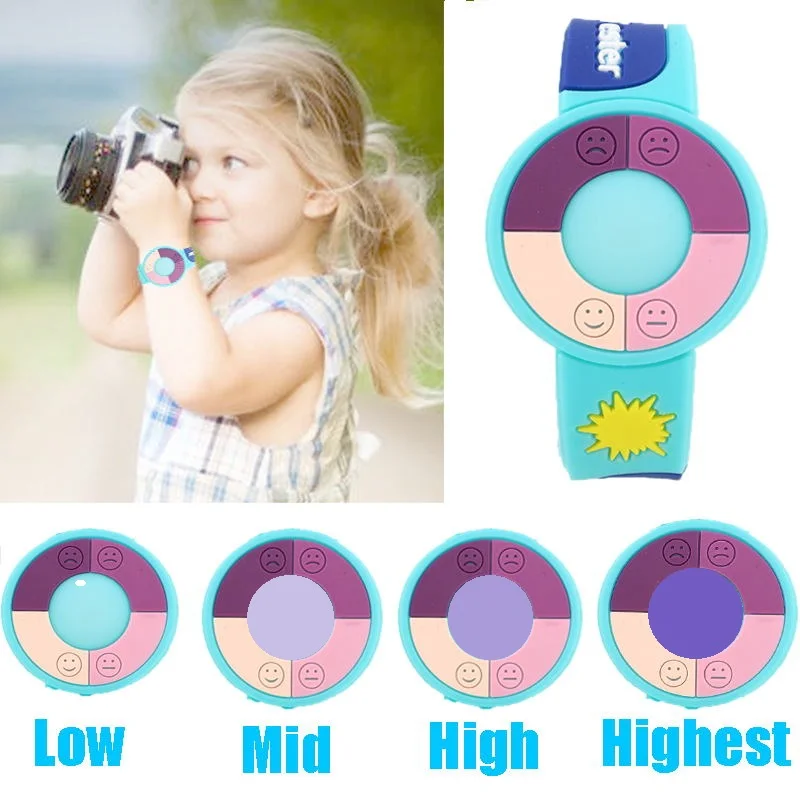 

3pcs /Lot PVC Bracelet Test Ultraviolet Intensity Watch Test Solar UV Tester Solar Monitor Tester UV Monitor Sunshade Products