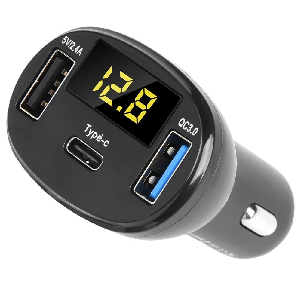 5 V/2.4A QC3.0 Dual USB быстрая зарядка автомобиля зарядное устройство для Зарядное устройство Прикуриватель разъем адаптера Универсальное автомобильное USB Зарядное устройство AC/DC 12 V-24 V