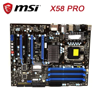 

FOR MSI X58 Pro 1366 pin motherboard all solid state luxury overcingboard support L5650 i7920 Original Used motherboard