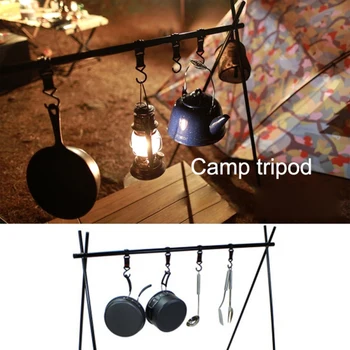 

Camping Equipments Cookware Tools Hanging Organizer Stand 8kg Bearing Weight Foldable Storage Rack wood stove
