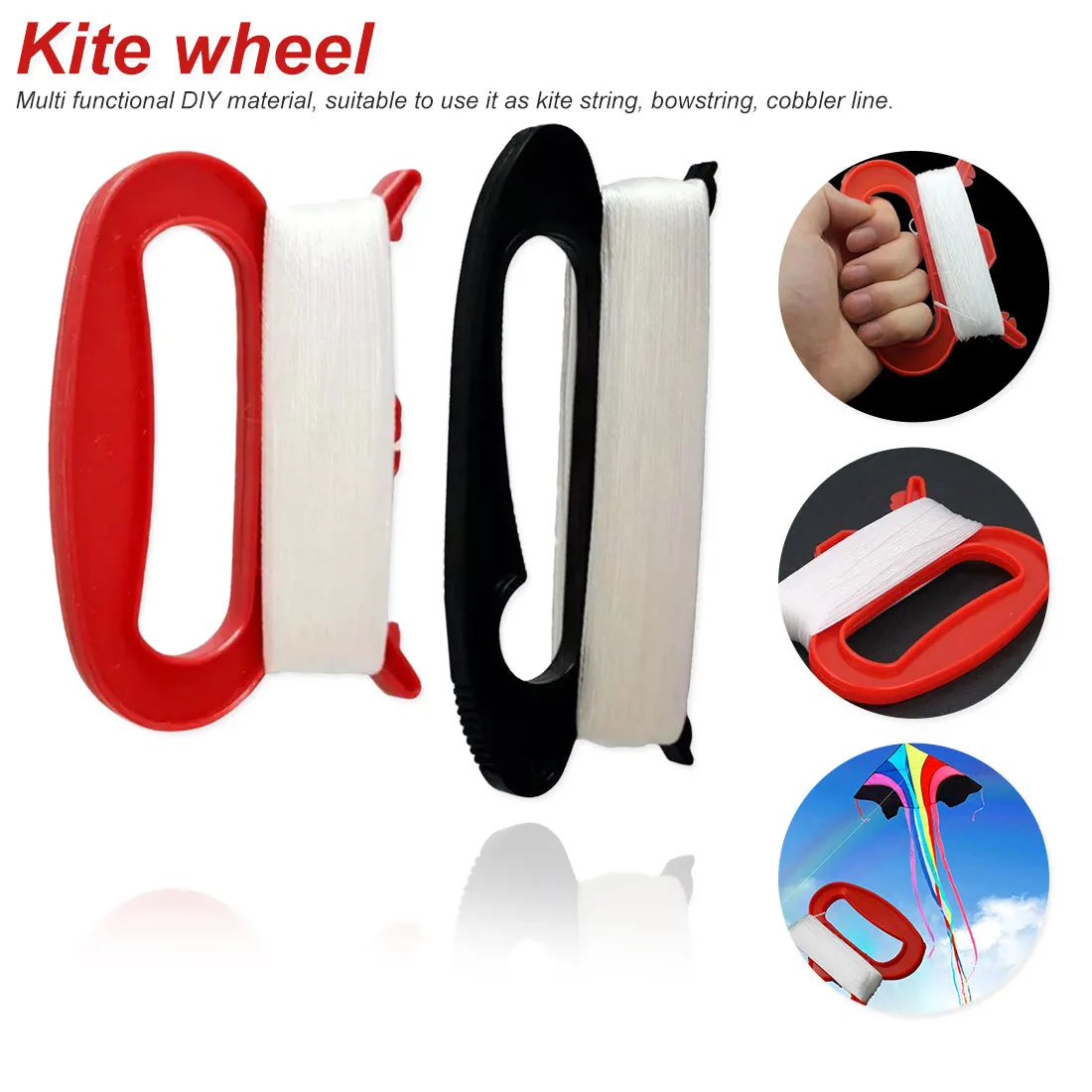 

New kite Line String 30 to 100M Kid Outdoor Flying Kite Letter D Shape Handle Line String Family Outdoor Sports Tools
