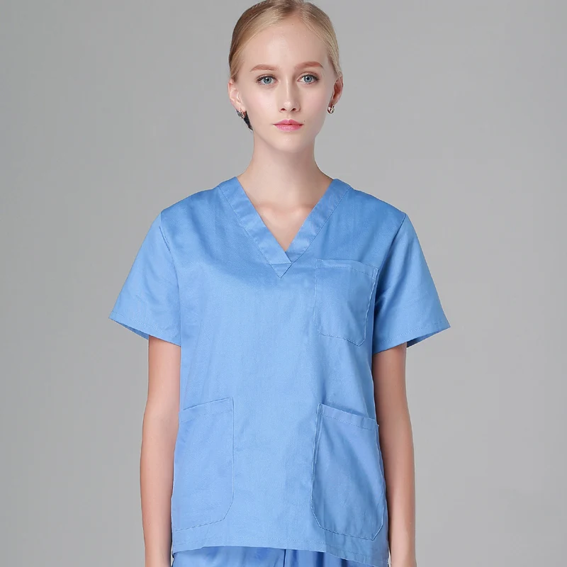 woman-Only tops Больничный Доктор Медсестры Топы медицинская хирургическая форма операционная комната аптека Спецодежда форма медсестры одежда медицинская новая - Цвет: woman-Only tops