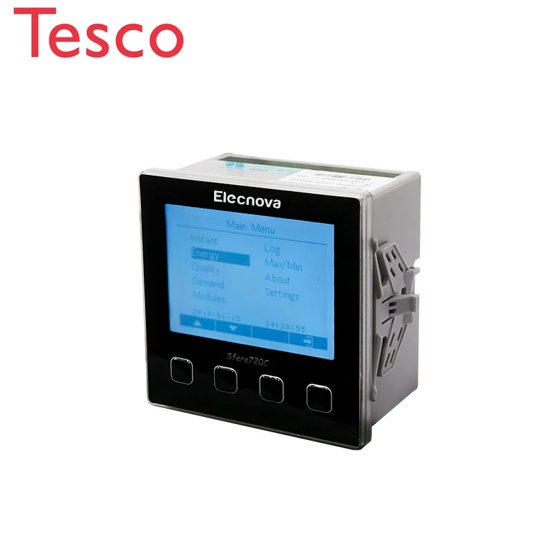 

Elecnova Sfere720C LCD display panel mounted 8MB memory AC three phase power meter wifi