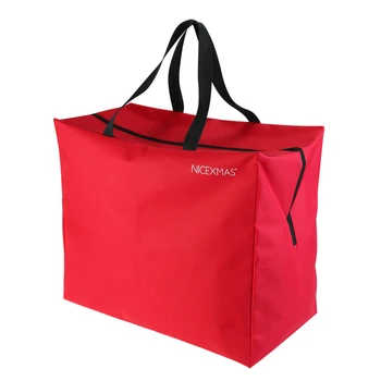 

Red Holiday Christmas Tree Storage Bag Roomy Zippered Bag for Artificial Christmas tree with Handles
