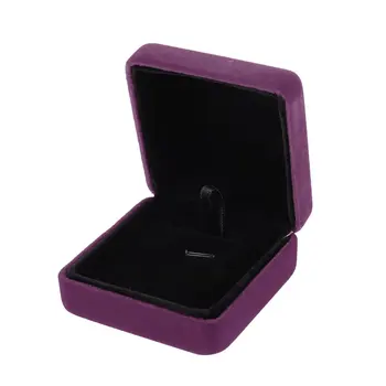 

2019 Square Velvet Necklaces Box Jewelry Display Storage Case Necklaces Storage Box Wedding Gift Packaging Box