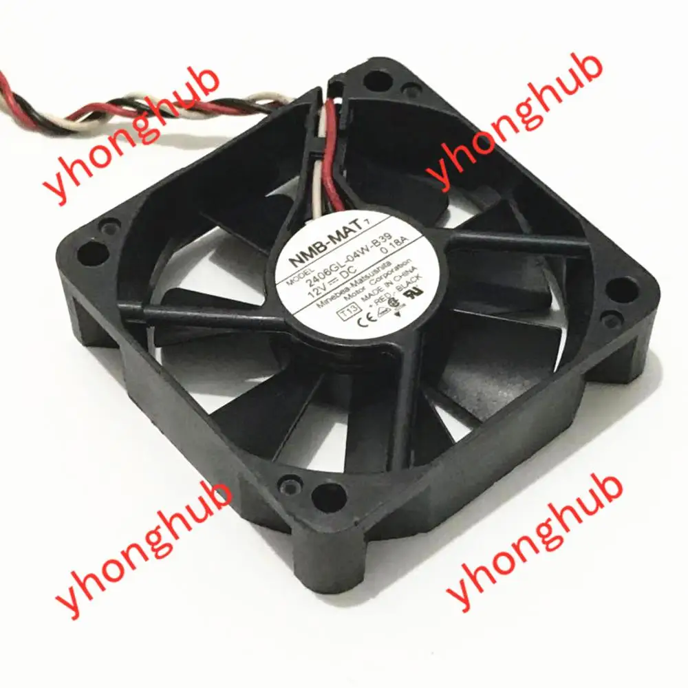 

NMB-MAT 2406GL-04W-B39 T13 DC 12V 0.18A 60x60x15 мм 3-проводной Вентилятор охлаждения сервера