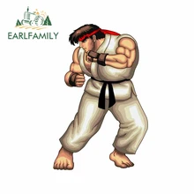 EARLFAMILY 13cm x 8.5cm Ryu Fighter araba çıkartmaları tıkanıklığı Scratch pencere çıkartması özel baskı için su geçirmez çıkartması VAN SUV