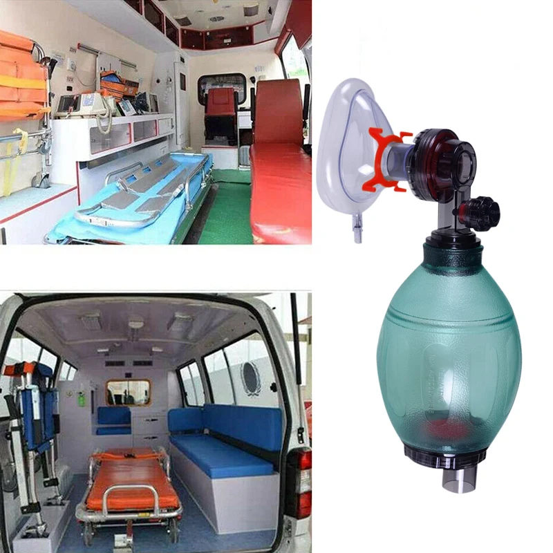 

Manual Respirator PVC Oxygen Tube CPR First Aid Kit Portable Safe Tool Device LHB99