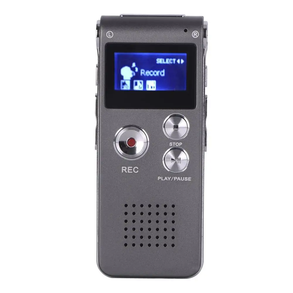 N28 Recorder Hd Intelligent Noise Reduction One-Touch Recording Mp3 Recording Classic Digital Recording Pen - Color: 8GB