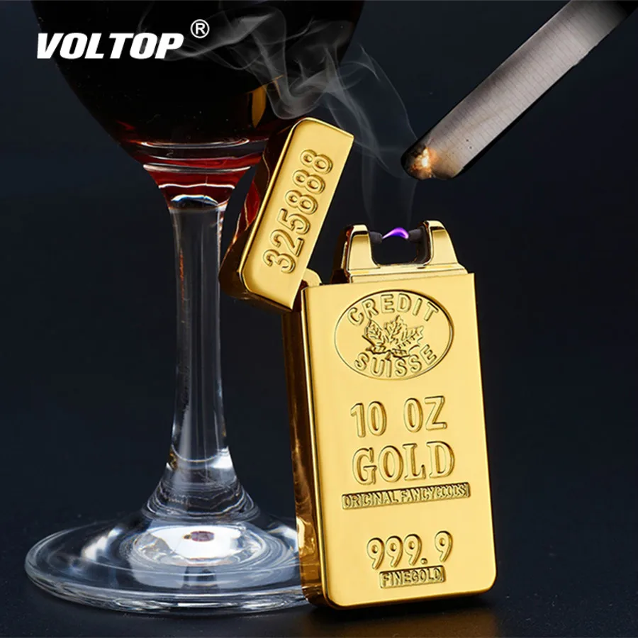 

Gold Bar Brick Cigarette Lighter Car Accessories Electronic Gadgets Car Socket USB Charger Adapter Noble Rich Bullion