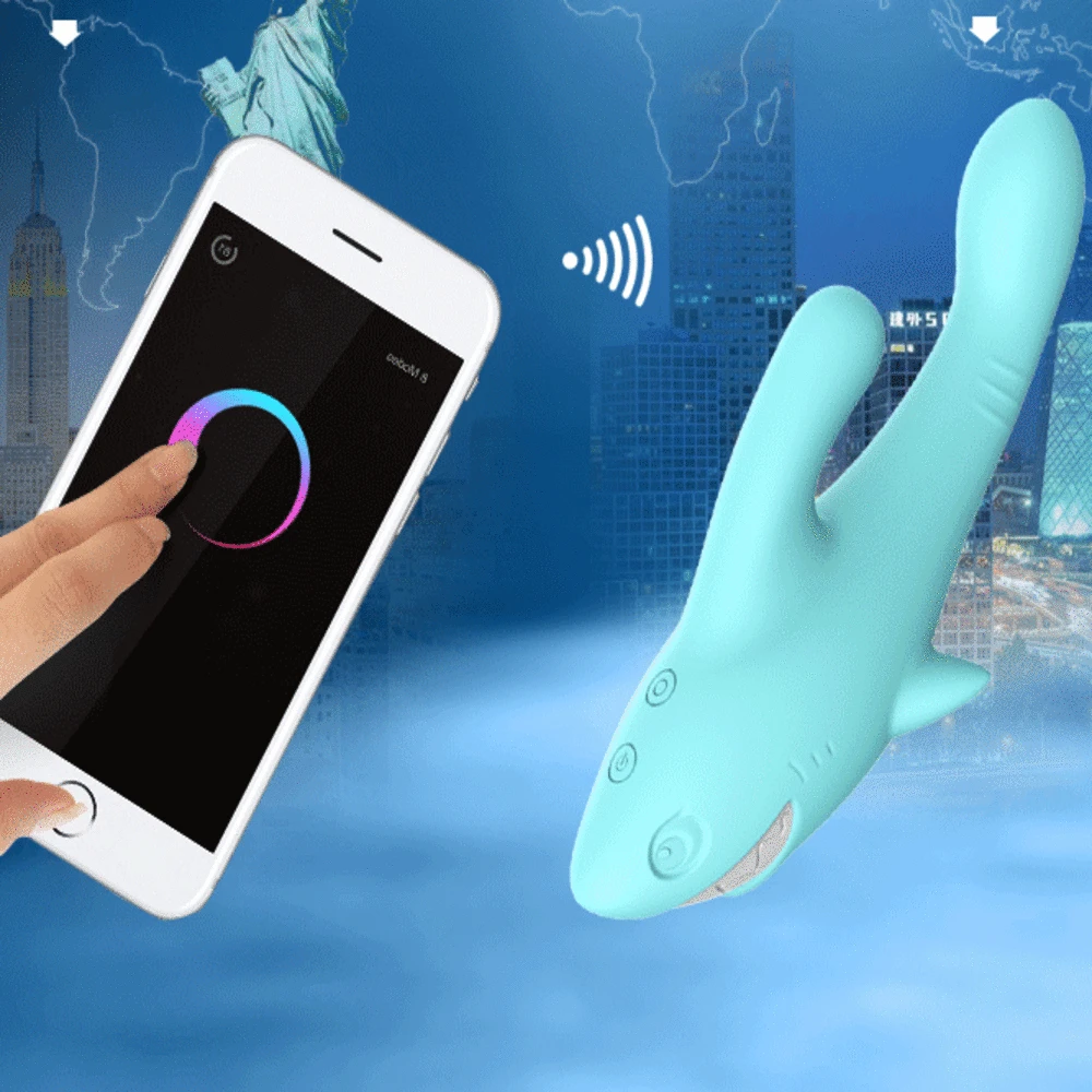 Многоскоростной надувной вагинальный вибратор для точки G и клитора 8 скоростей