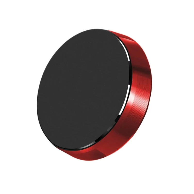 Магнитный держатель для мобильного телефона, автомобильная панель, мобильный кронштейн, держатель для мобильного телефона, подставка, магнитная Настенная Наклейка для IPhone, samsung - Цвет: round red