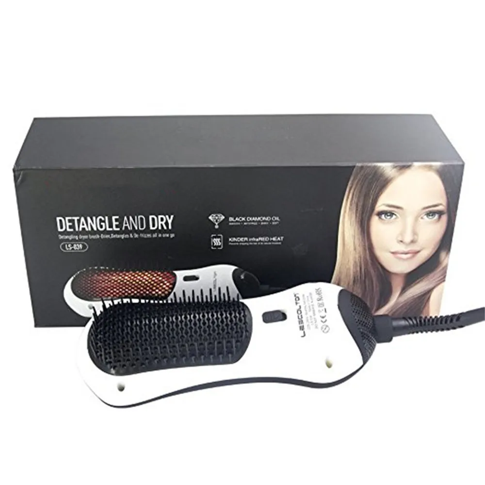

Hair Straightener Hot Air Brush Professional Hair Dryer Comb Electric Straightening Brush Hot Comb Straightener Hair Tools