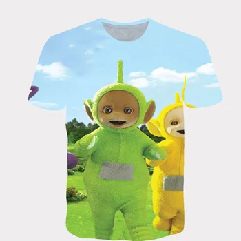 

In the summer of 2020, boys' cartoon T-shirts, blue 3D printed girls' street clothes, children's clothes, baby funny T-shirts an