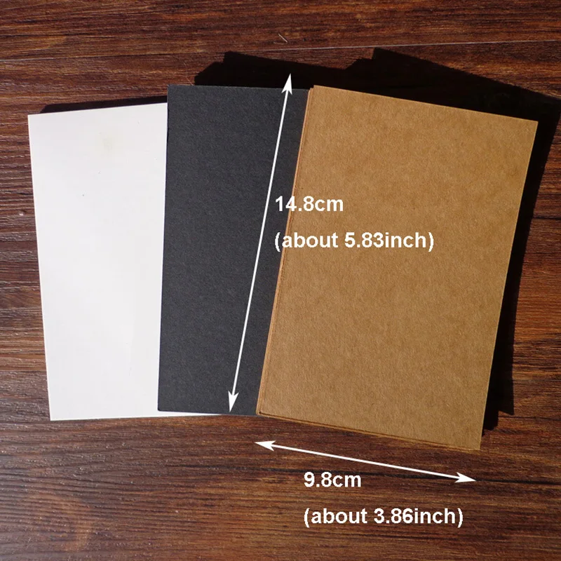 10pcs Blank Kraft Paper Card Sketch Drawing Bookmarks DIY Graffiti Painted Print Postcards Place Gift Greeting Invitation Cards