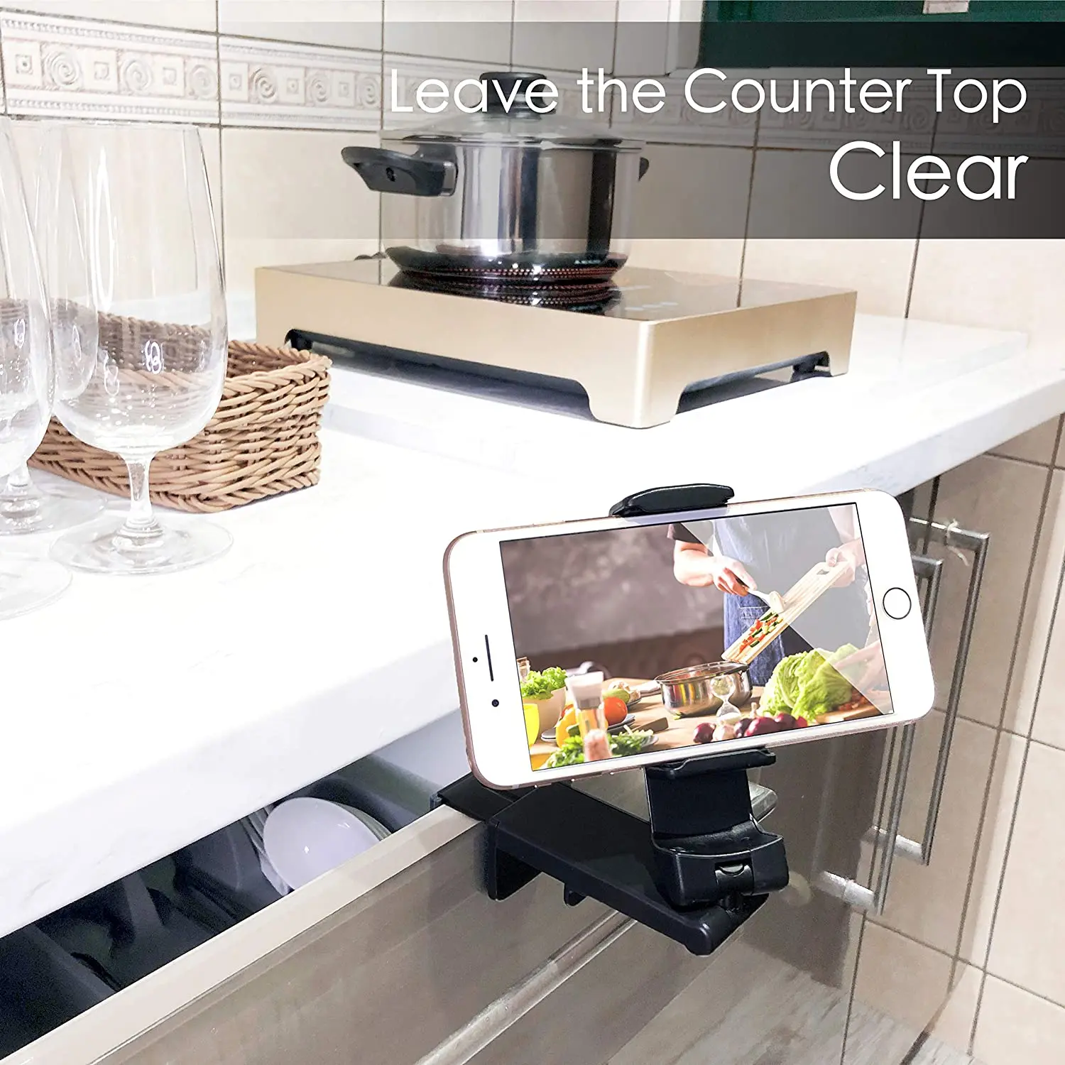 Airplane Cell Phone Seat Back Tray Table Clip and Sturdy Phone Stand for iPhone 11 pro Android Phones Dock car dashboard phone holder