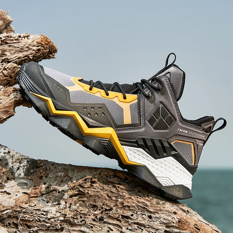 Rax Hiking Shoes Men Outdoor Mountain Sports Climbing Shoes Ankle