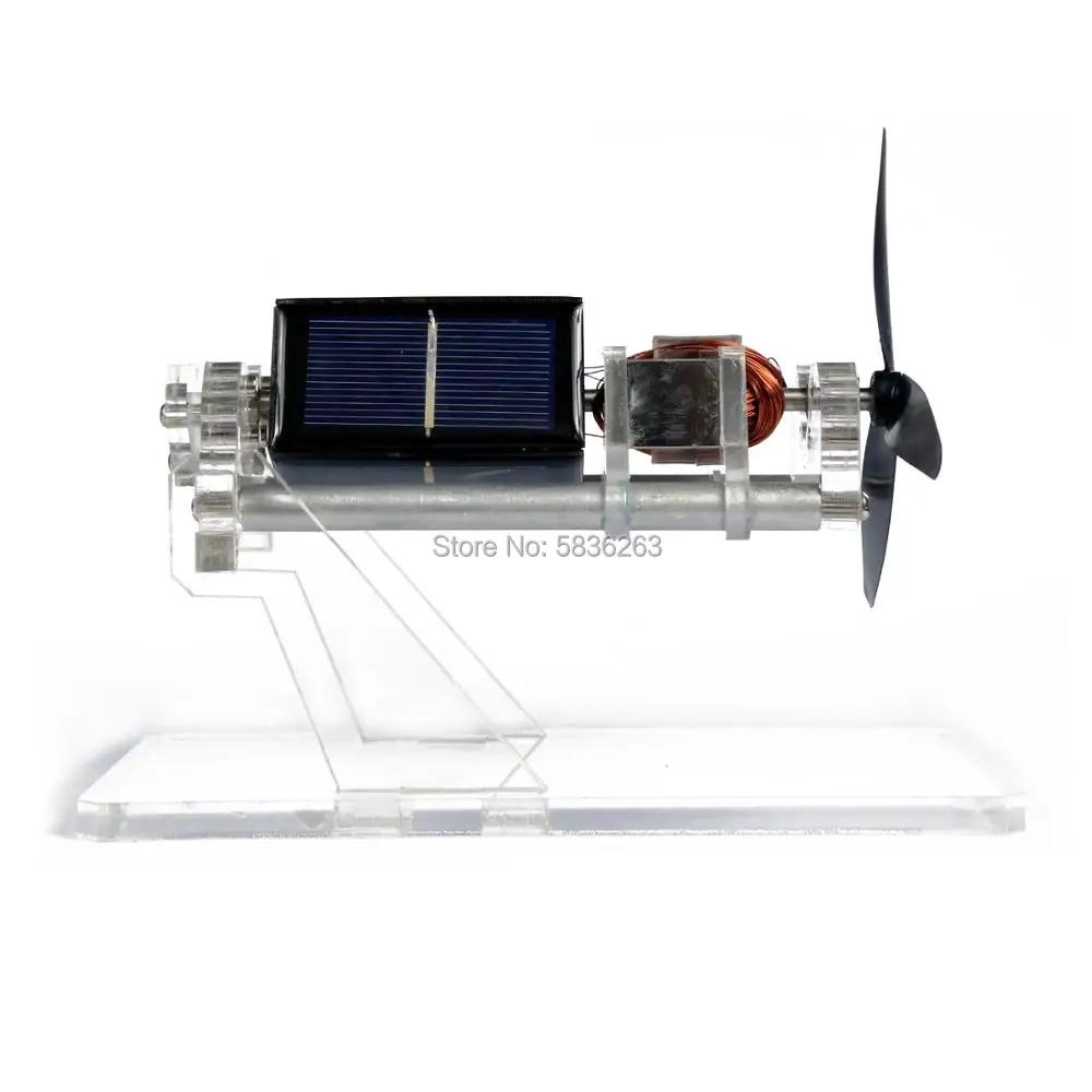 

DIY Double-Layer Fan Blade Magnetic Suspension Solar Motor Creative Mendocino Biaxial Design Experimental Teaching And Gift Toys