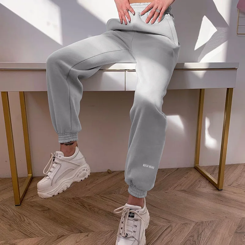 2020 Gym Womens Joggers Pants Summer Casual Capris Pants Harem Letter Print Grey Sweatpants Women Harajuku Trousers 2020 Gym Womens Joggers Pants Summer Casual Capris Pants Harem Letter Print Grey Sweatpants Women Harajuku Trousers
