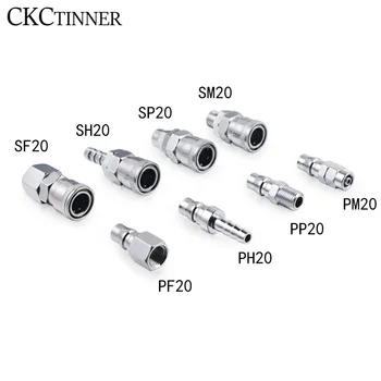 

1pcs Pneumatic fitting C type Quick connector High pressure coupling PP20 SP20 PF20 SF20 PH20 SH20 PM20 SM20